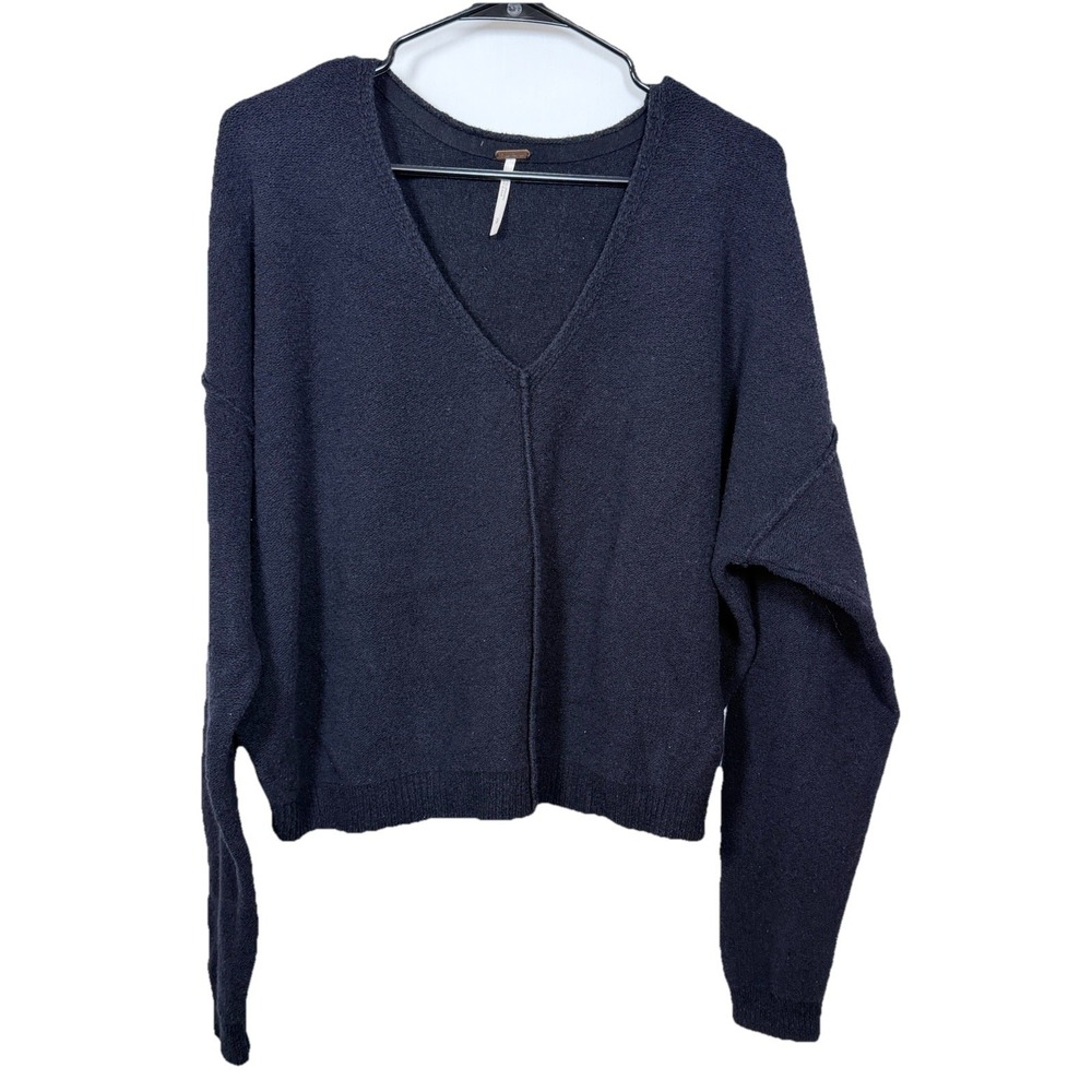 Free People Wasabi Take Me Places Oversized Slouchy Pullover Sweater Size S Boho